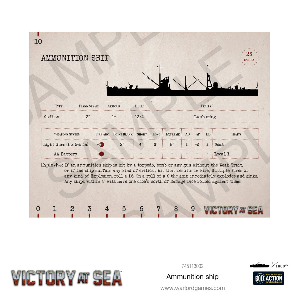 Victory at Sea - Ammunition Ship