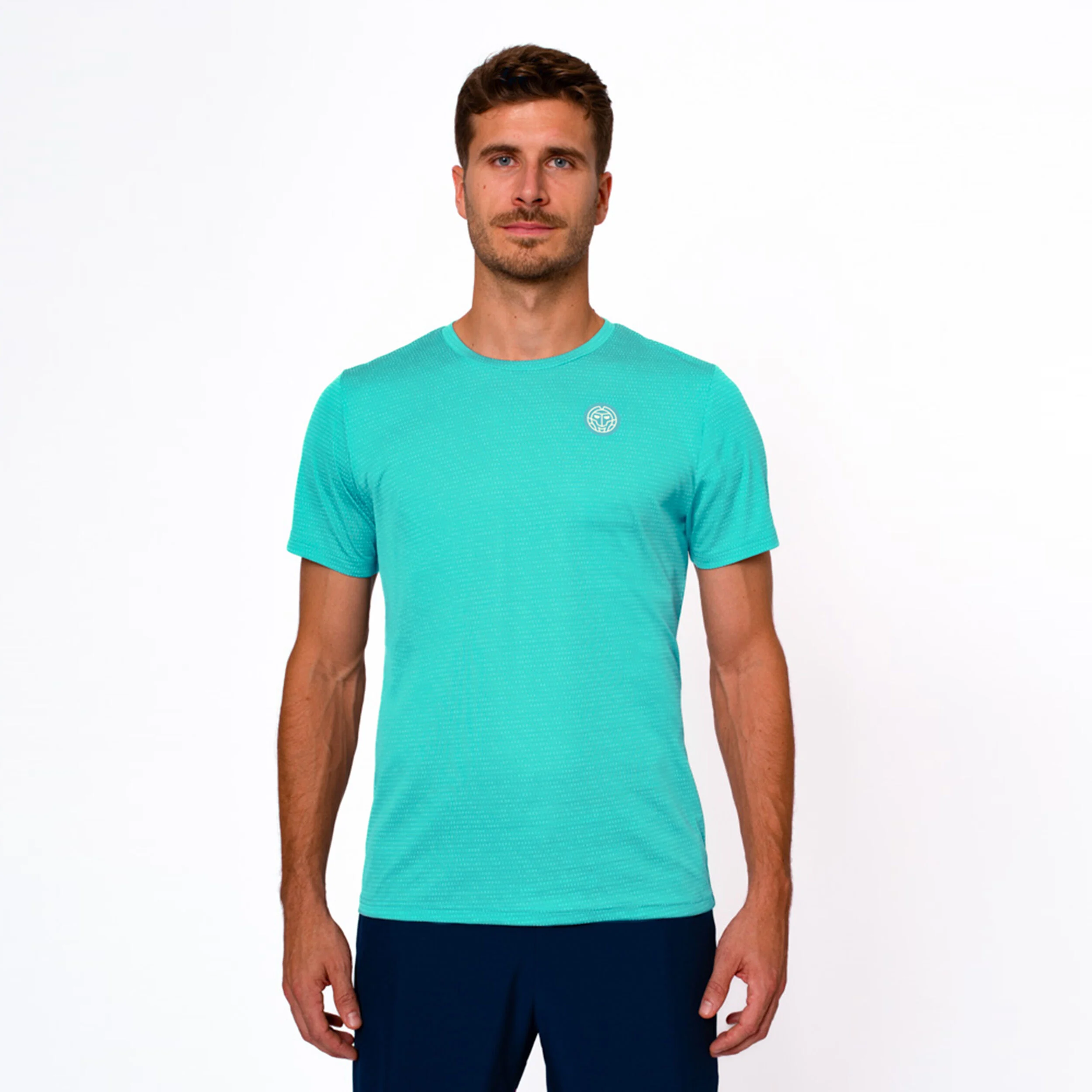 BIDI BADU Kaleido Two Colored T-shirt Hommes - Turquoise