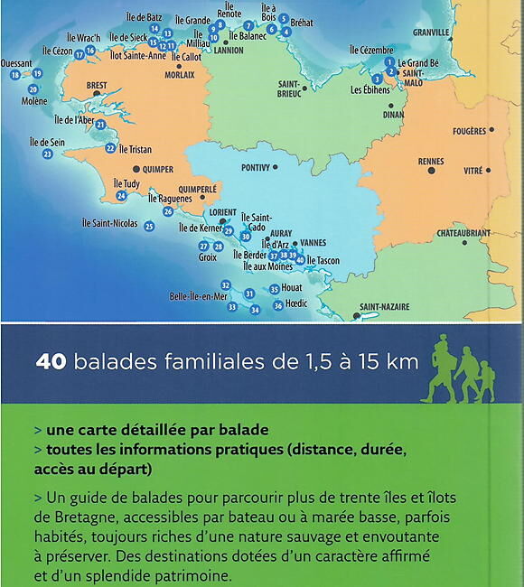 OUEST FRANCE - ILES DE BRETAGNE 40 BALADES