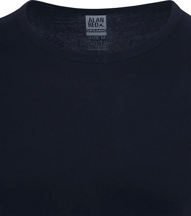 Alan Red Copenhagen T-shirt O-Hals Navy 2-Pack 7030/2P/06 Copenhagen Rib Navy kopen