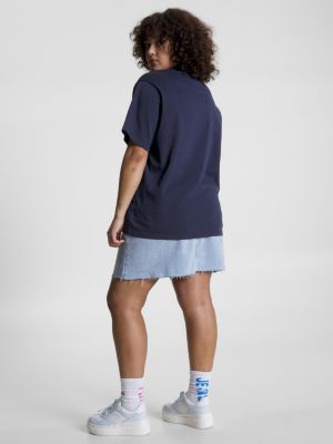 Camiseta Curve Logo Relaxed Fit Jersey
