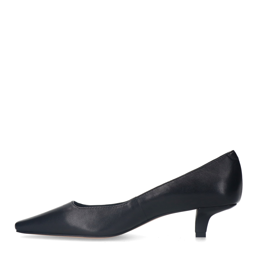 Zwarte leren pumps