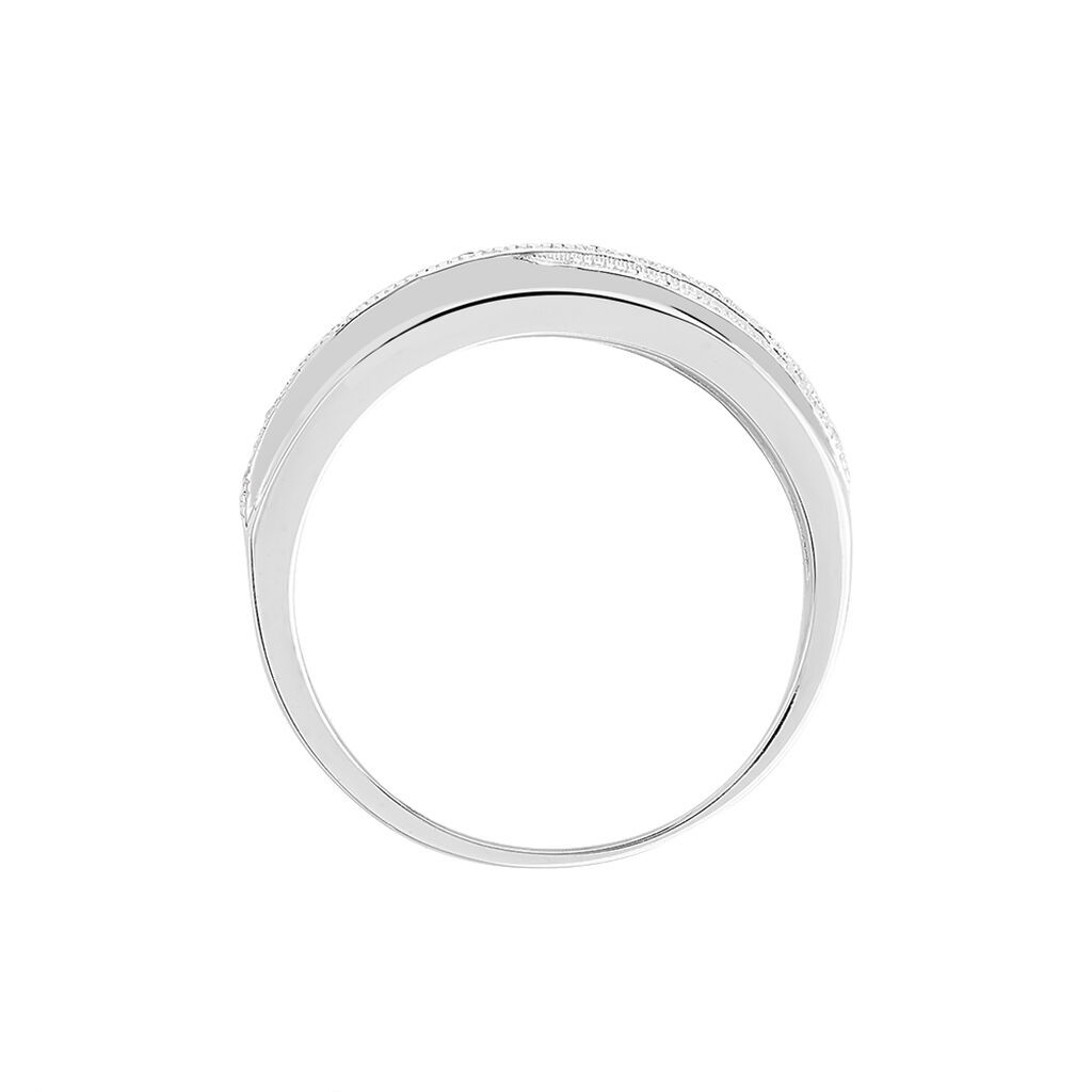 Bague Urpa Argent Blanc Oxyde De Zirconium