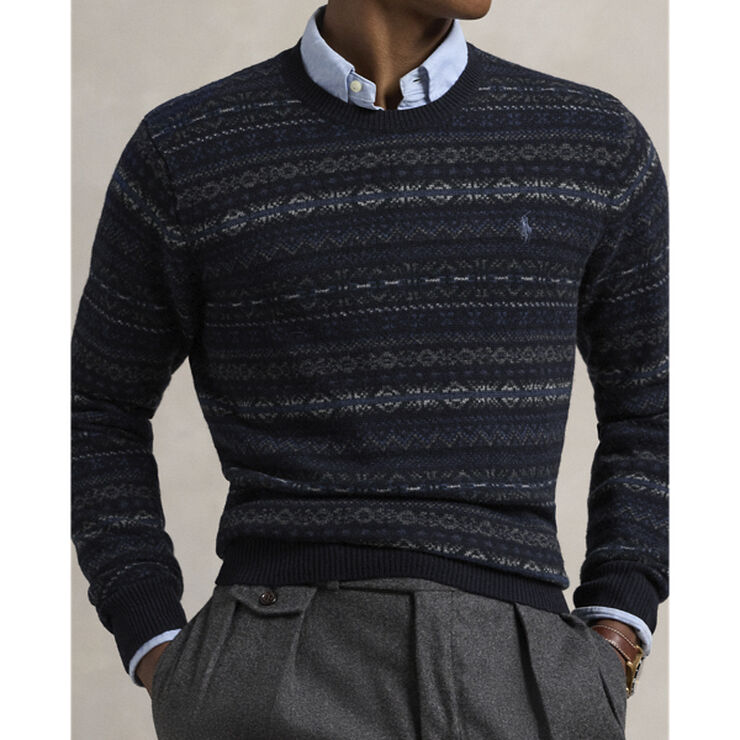 Polo Ralph Lauren 2/17-5 WOOL RWS-LSL-PLO Navy combo