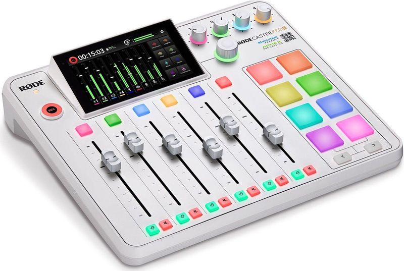 Rode - Rodecaster Pro II - USB-mixer - Wit - Volledig geïntegreerd apparaat