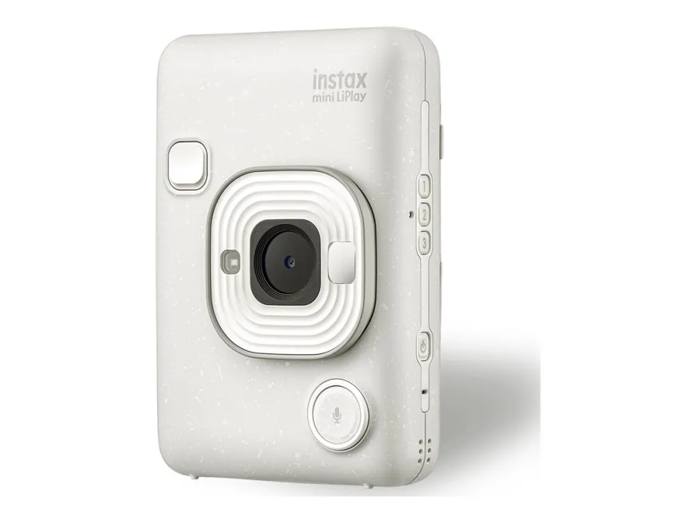 Fujifilm Instax Mini LiPlay - Digitalkamera - kompakt med hurtigfotoprinter - Bluetooth - diset hvid