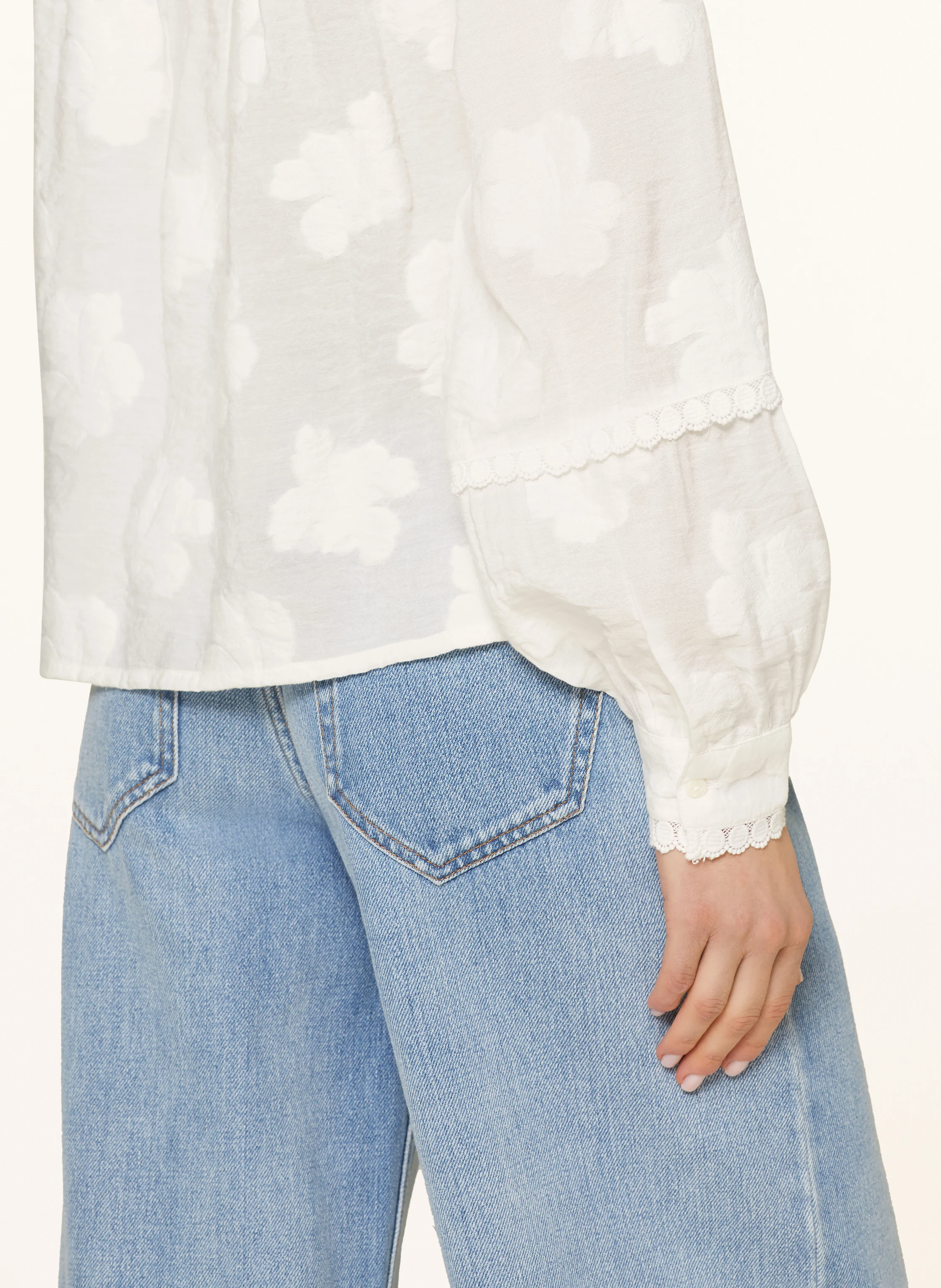 ROUGE VILA Bluse mit Spitze