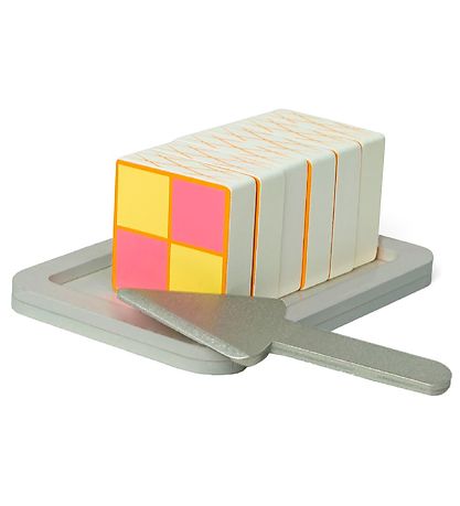 MaMaMeMo Spiellebensmittel - Battenberg Cake - Holz