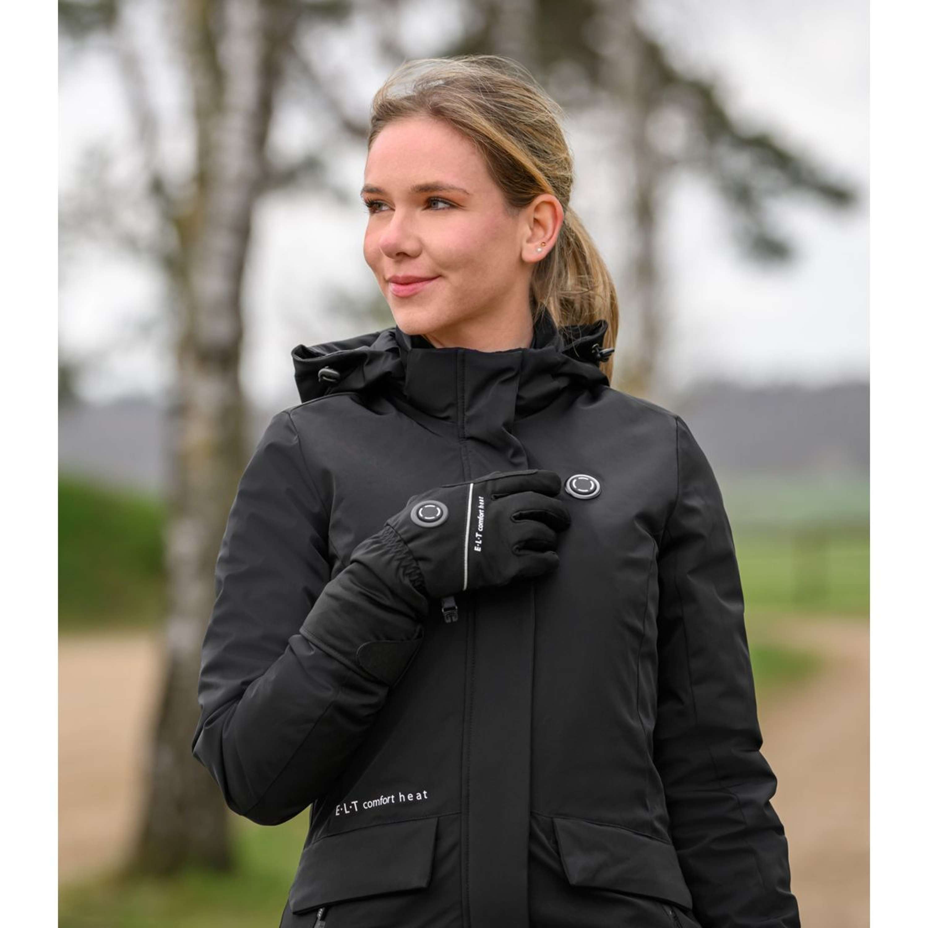 ELT Rijhandschoenen Heated Comfort Zwart