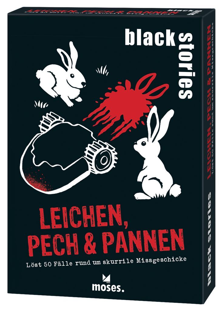 Rätselkarten BLACK STORIES - LEICHEN, PECH UND PANNEN
