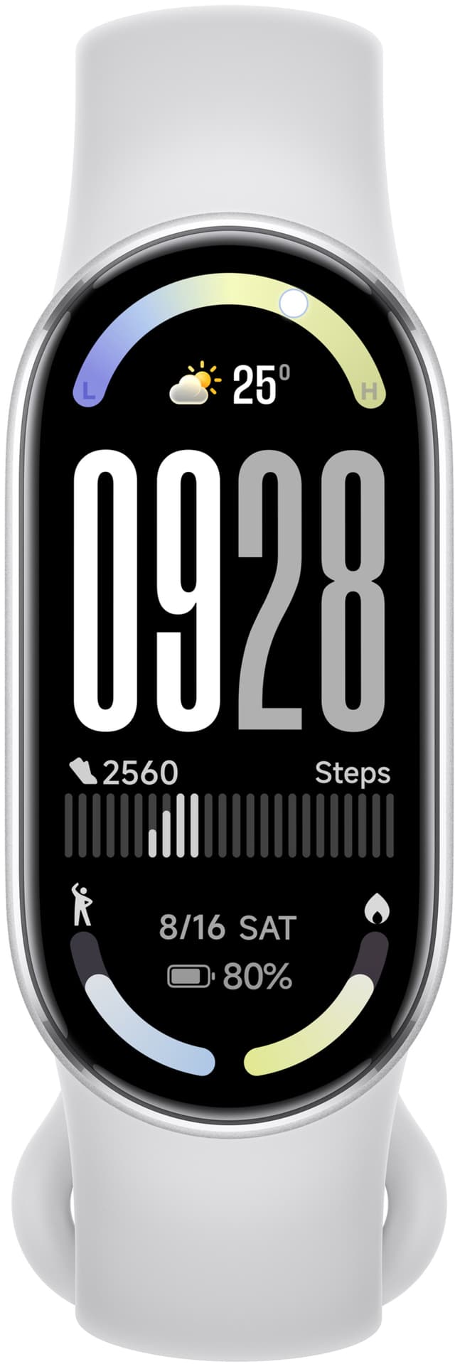 Xiaomi Smart Band 10 aktivitetsarmbånd (sølv)