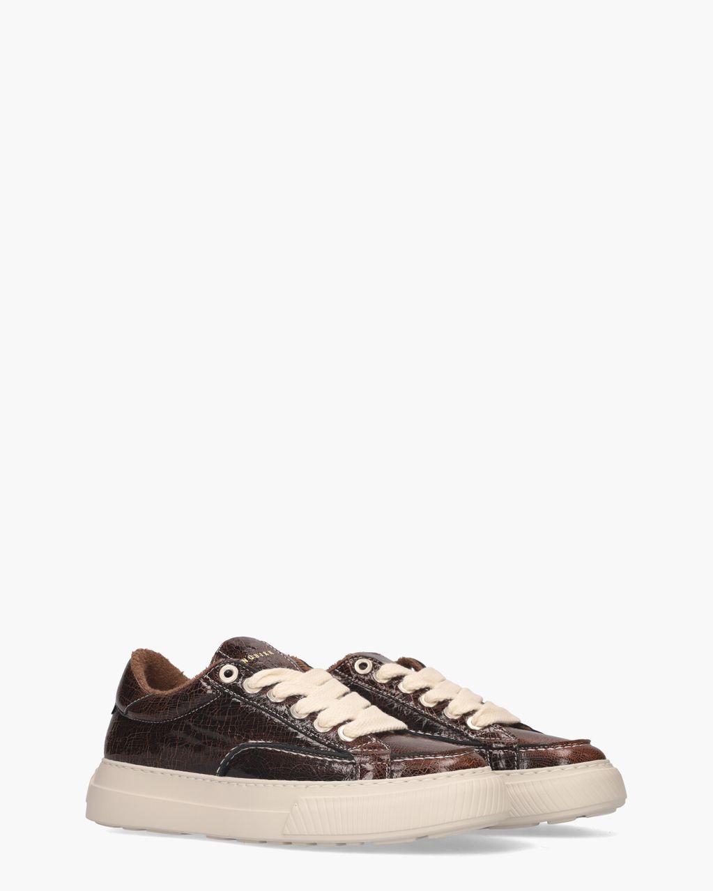Nubikk Caldera Tora Donkerbruin Damessneakers