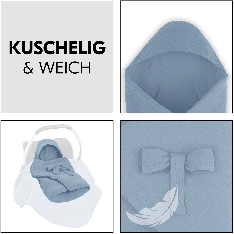 hauck Einschlagdecke Snuggle so Cosy Dusty Blue