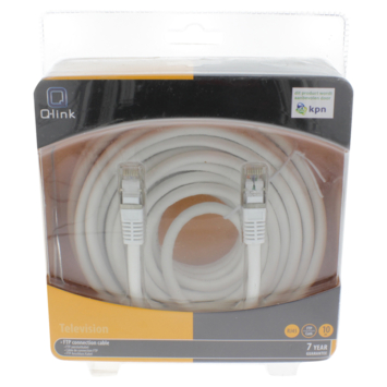Q-Link FTP aansluitsnoer RJ45 10 meter KPN keur