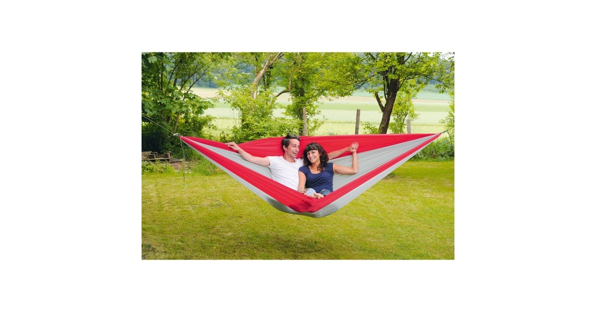 AmazonasSilk Traveller XXL hangmat  (Grijs/rood)