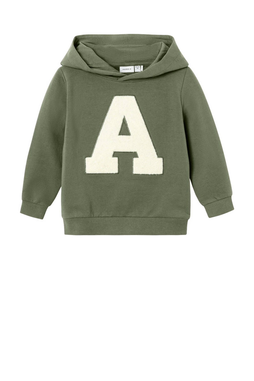 NAME IT hoodie NMMPOALHAN met printopdruk groen