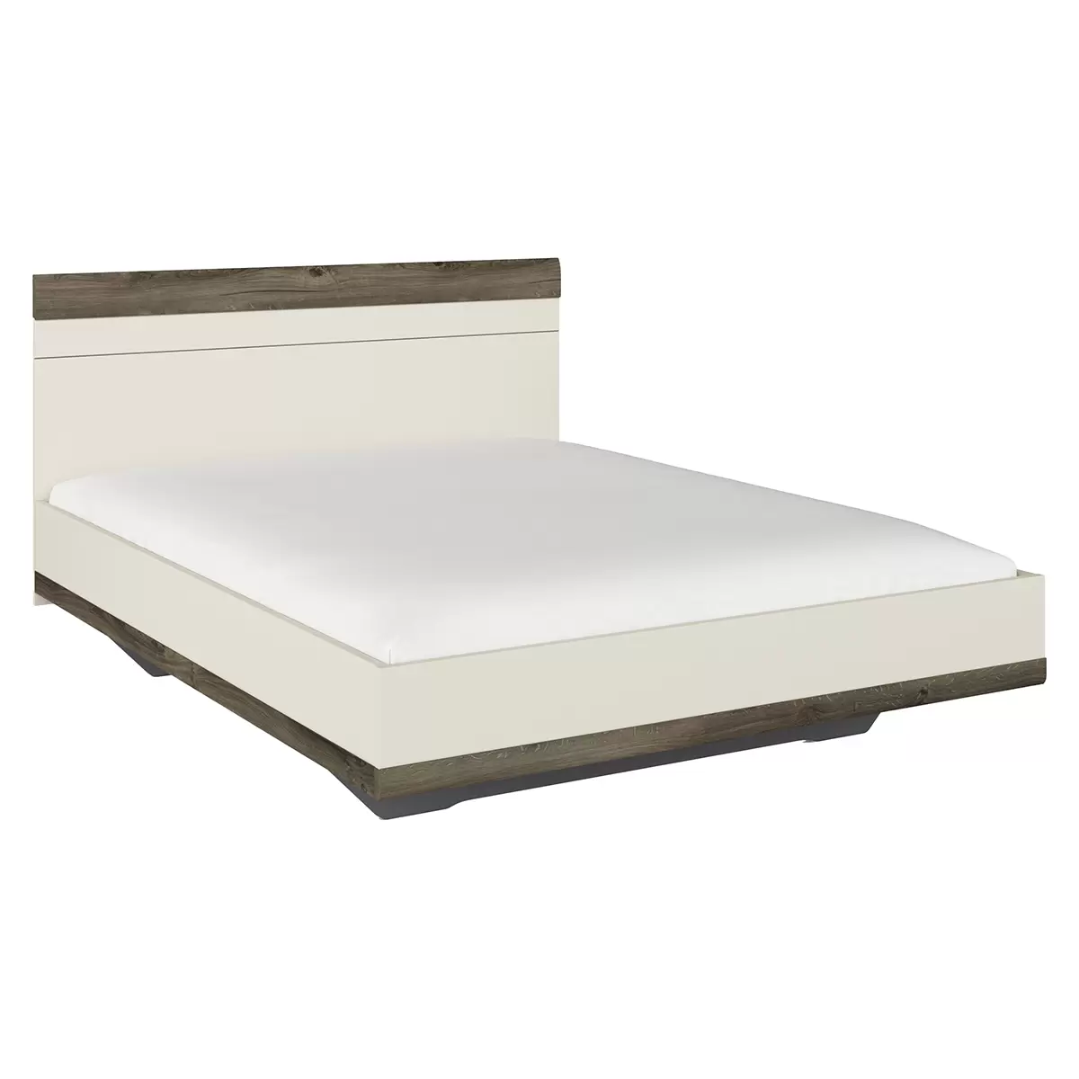 Bett Sajo-Extra 160x200 champagner,dunkelbraun