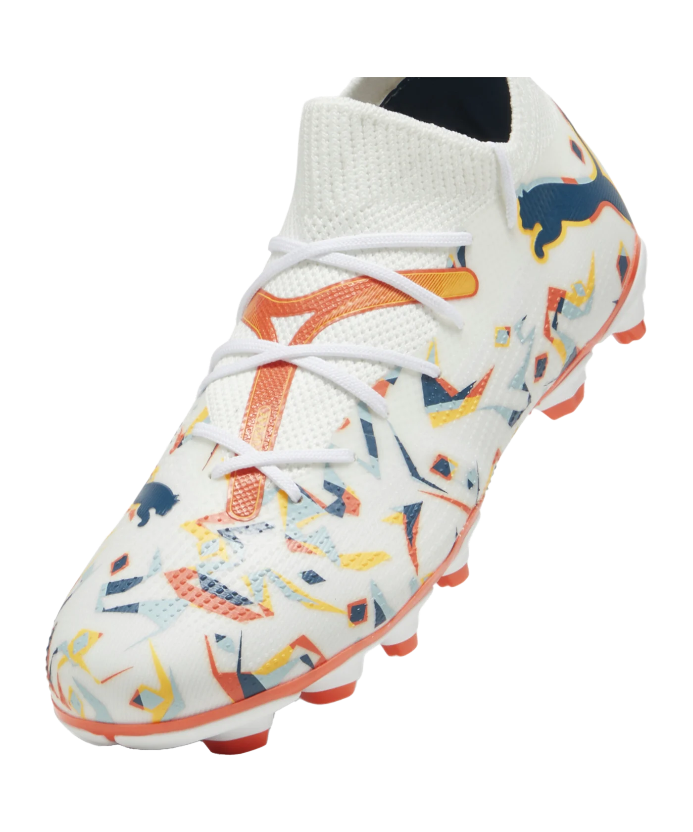 PUMA FUTURE 7 Match Creativity FG/AG Jr Kids Weiss Grün F01