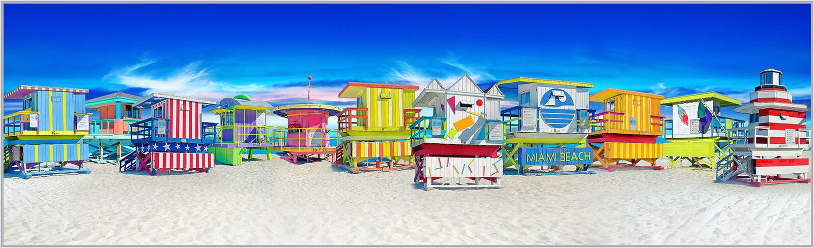 Miami Lifeguard Towers by Andrew Soria - Limited Edition. Edition of: 150. Signed.