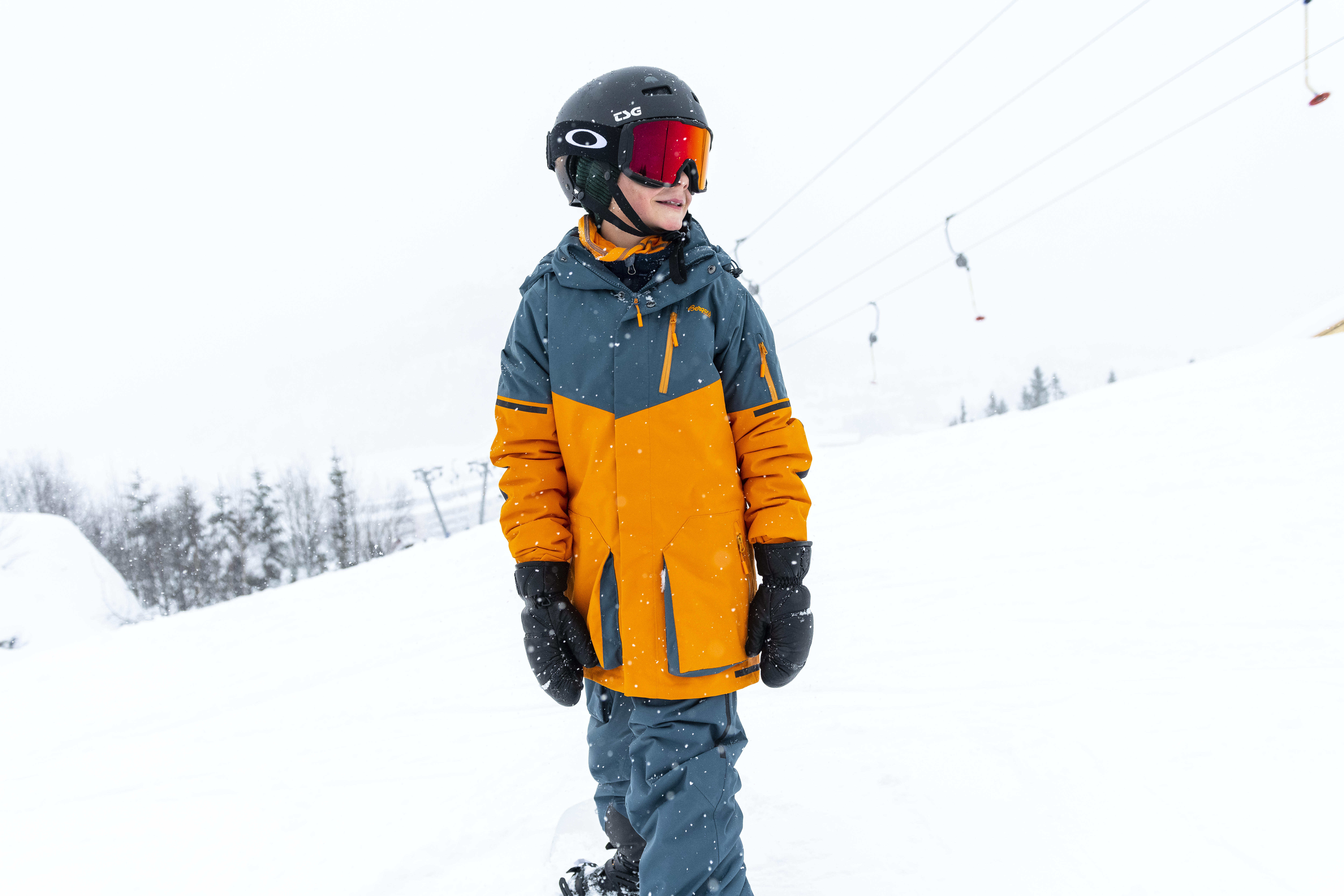 Knyken Insulated Jacket Junior Cloudberry Yellow/Orion Blue