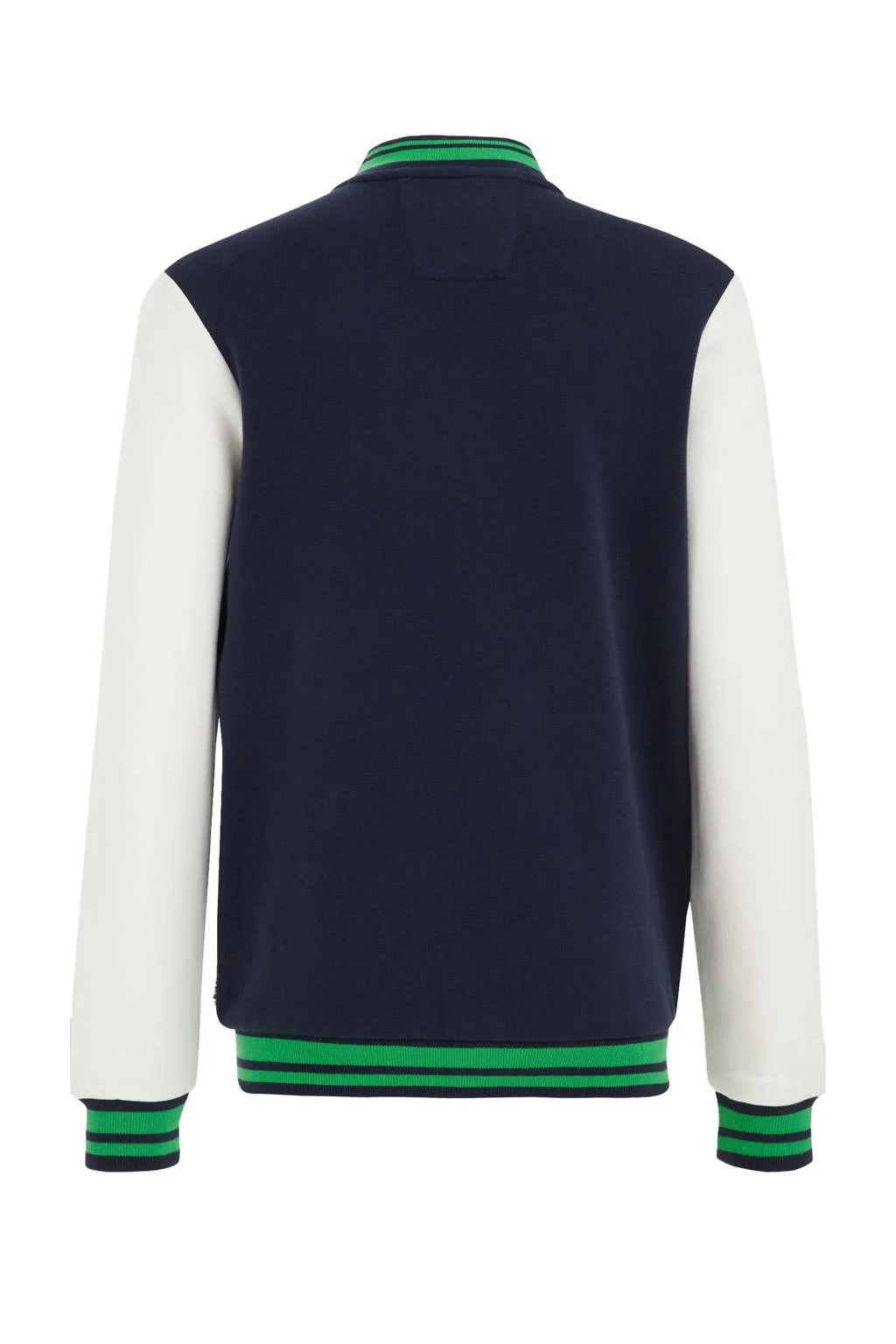 WE Fashion bomberjack blauw/groen/wit