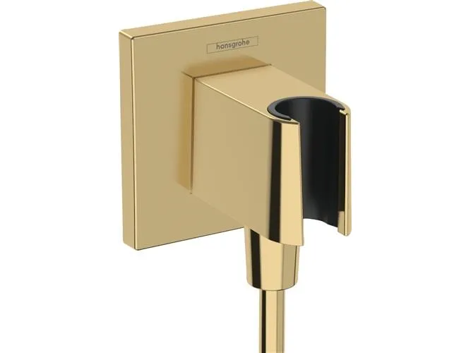 Slangeudtag FixFit E m/holder, pol. guld