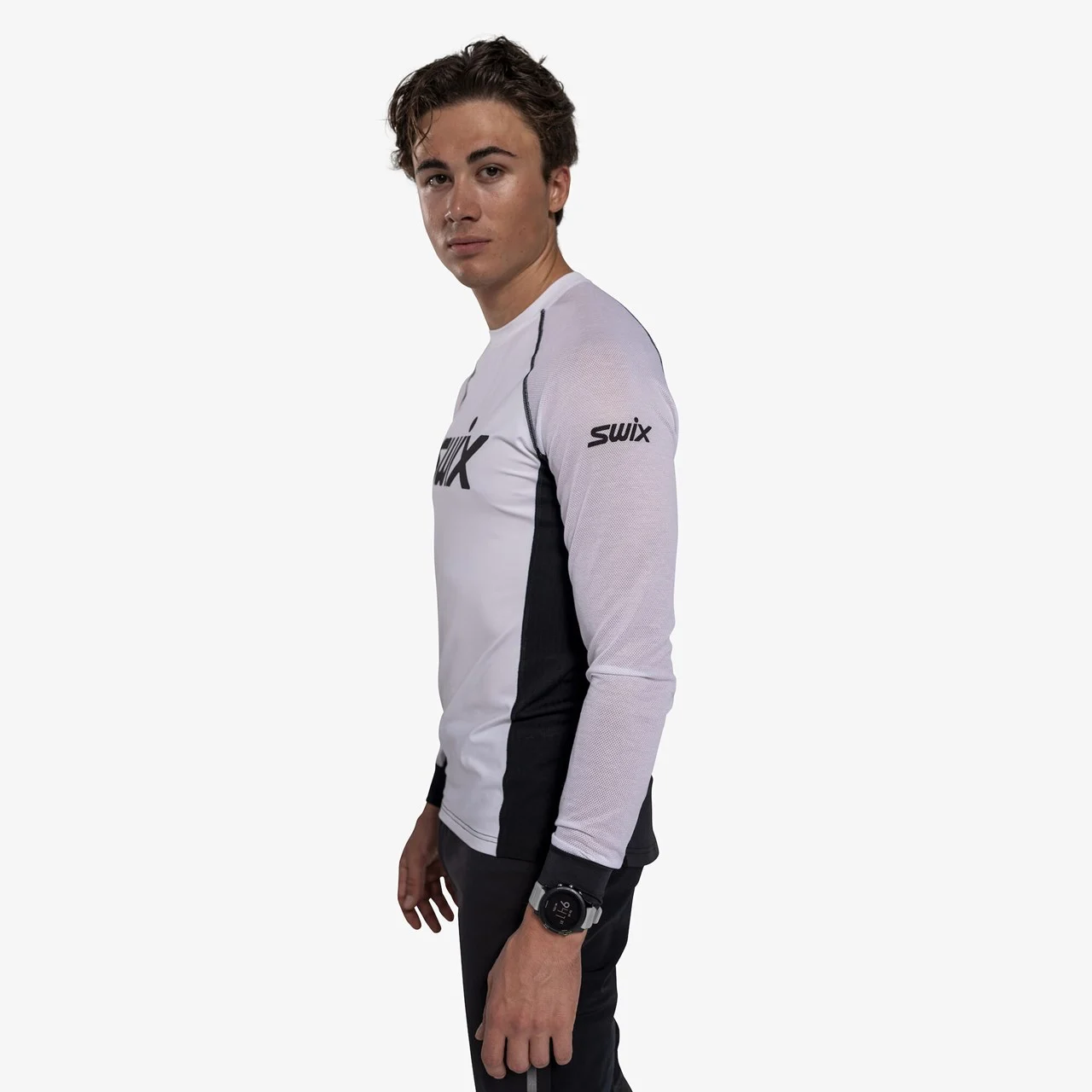 Triac Dry Breathe Long Sleeve Herre Bright White/Black
