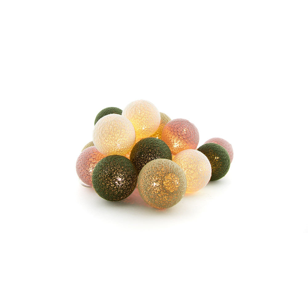 Cotton ball lights outdoor lichtsnoer jardin