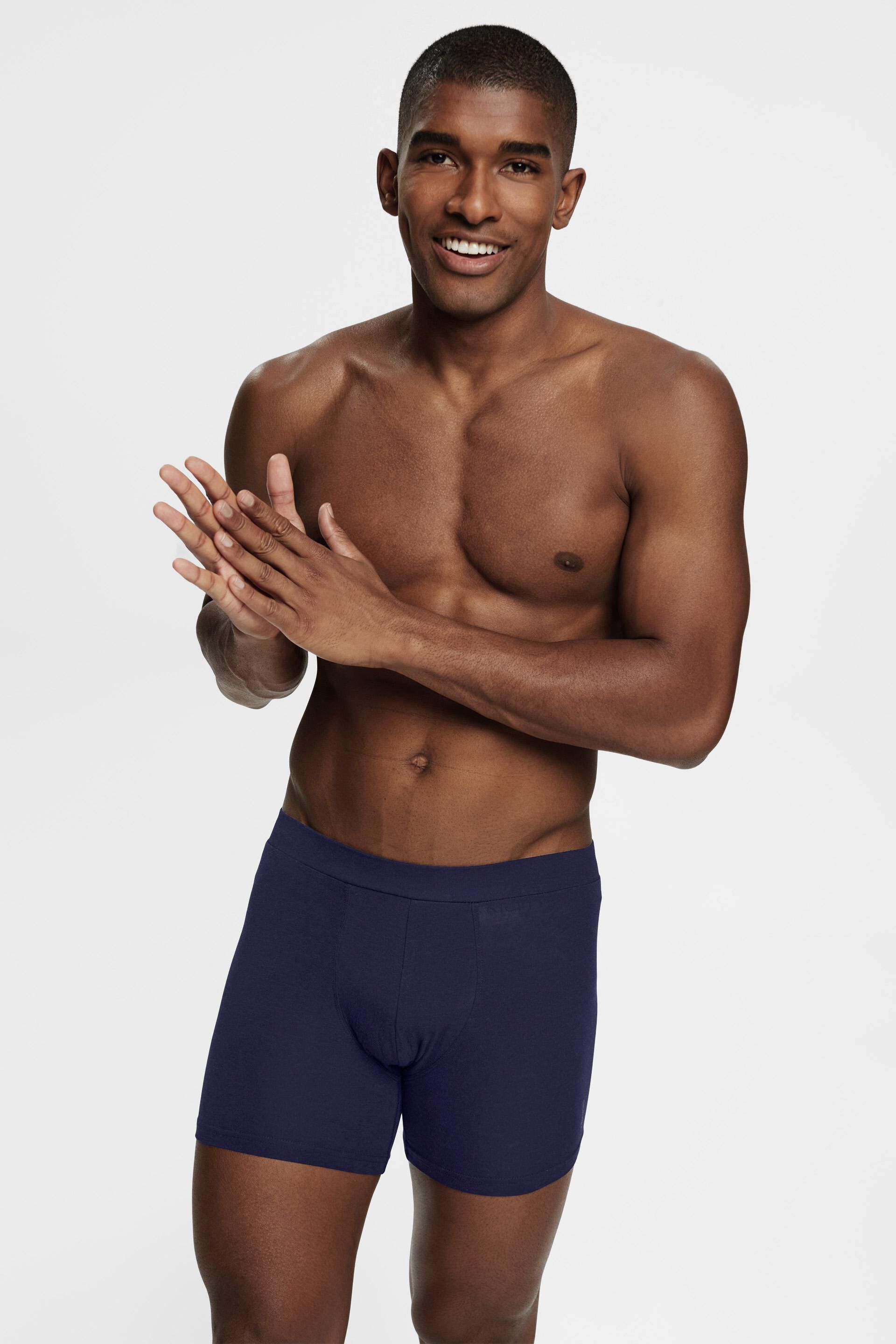 Lot de boxers longs en coton mélangé stretch pour homme