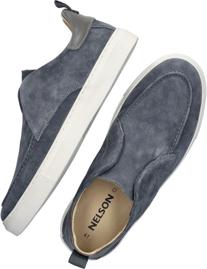 Nelson suède loafers blauw