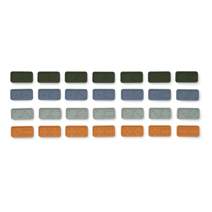 Liewood Jeu de domino Dodo en silicone | Blue multi mix