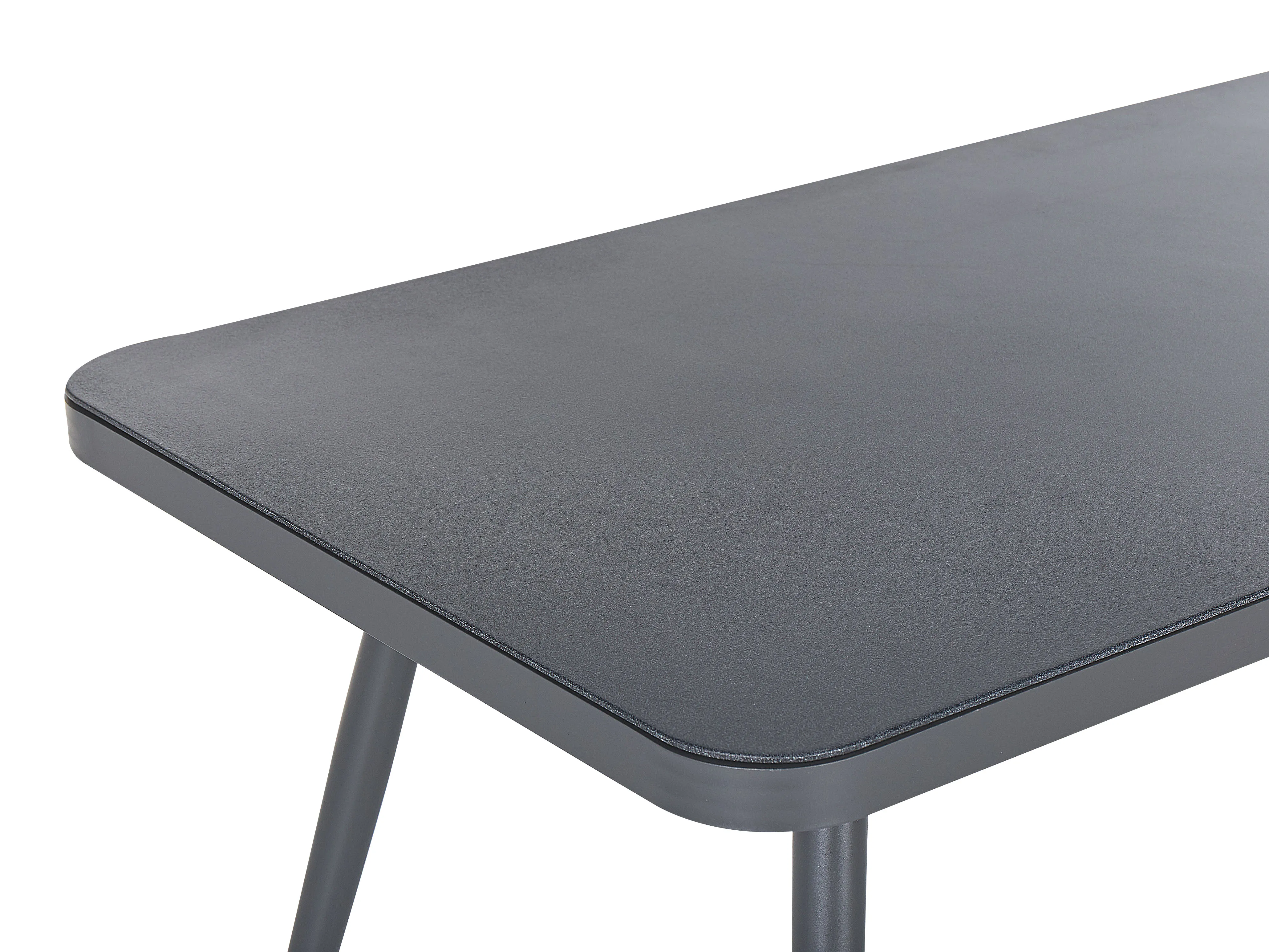 Tuin eettafel LIPARI 140 cm 80 cm Glas Grijs