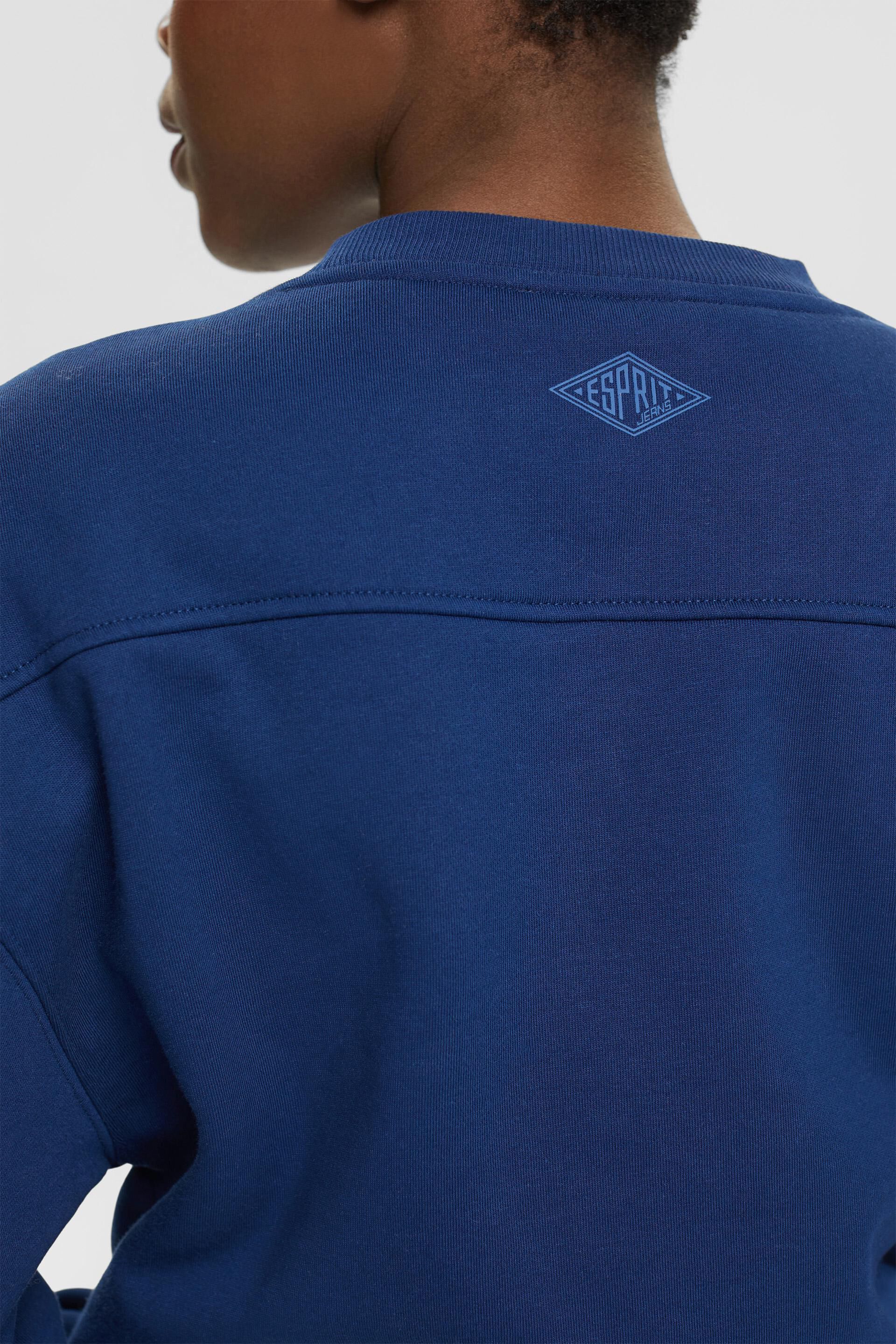 En matière recyclée le sweat-shirt court