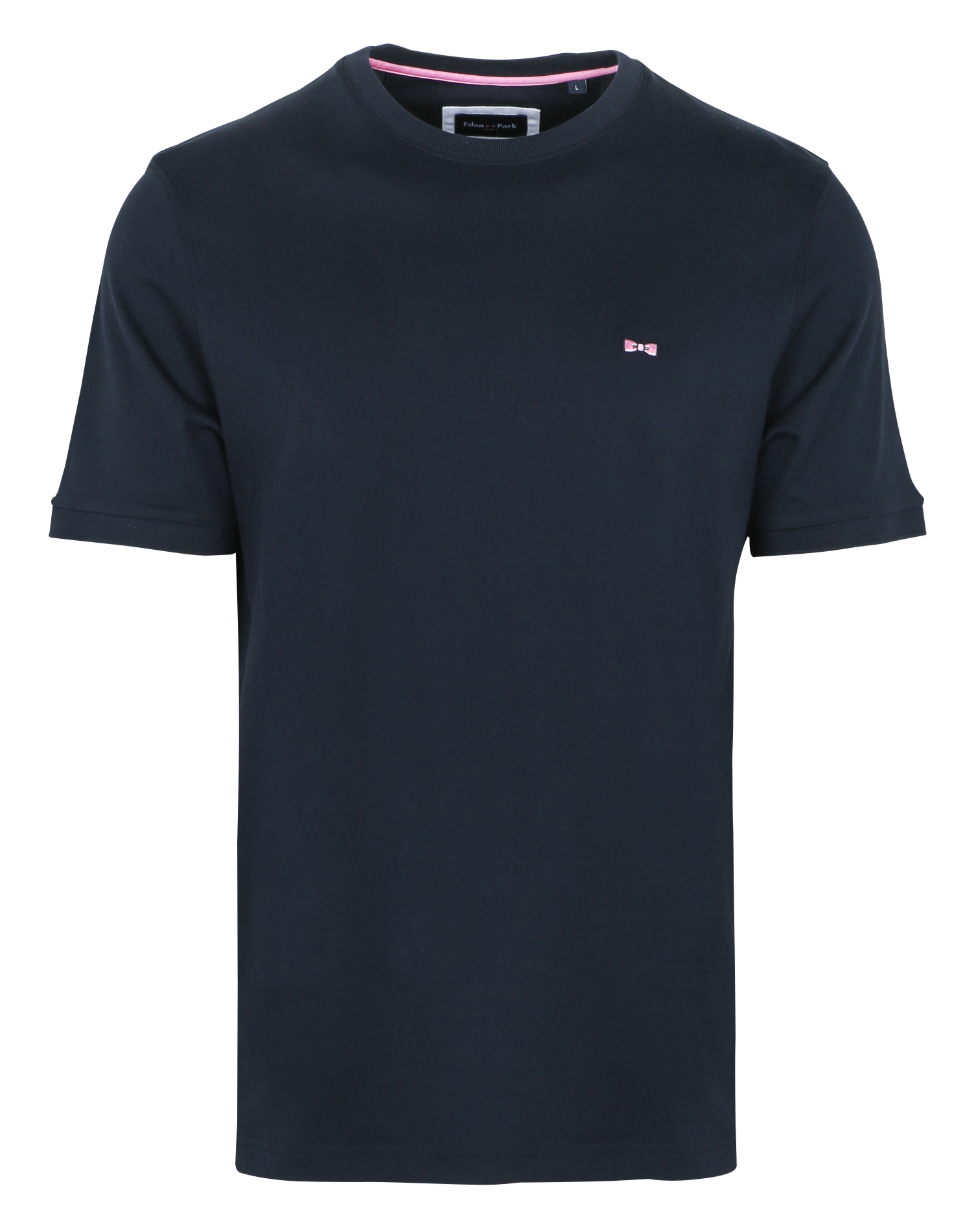 Tee-shirt col rond en coton | Bleu