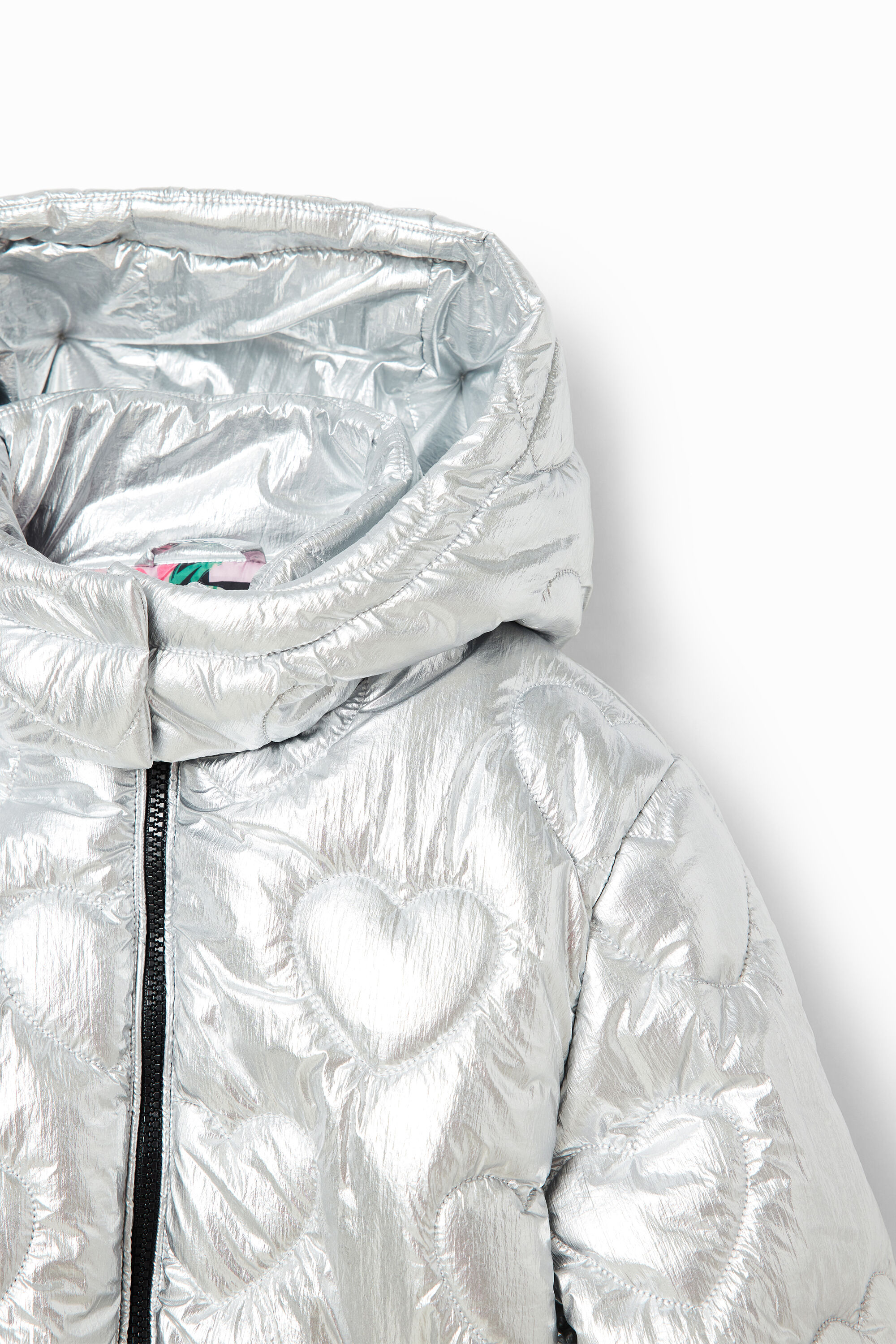 Blouson matelassé cœurs