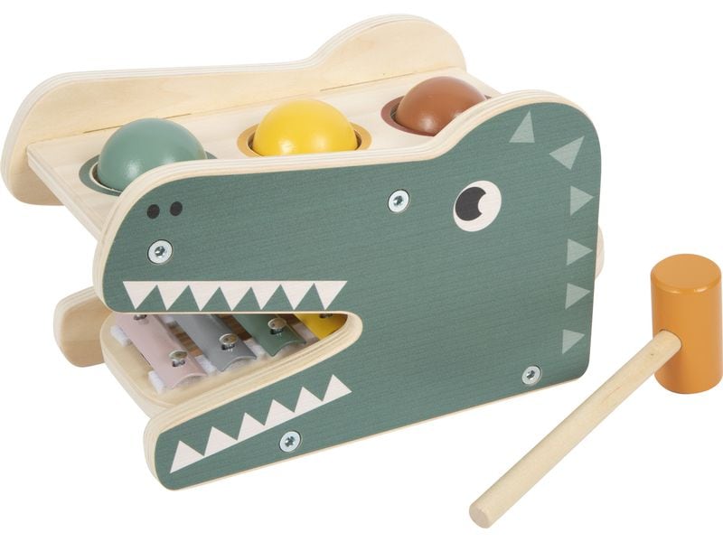 small foot Klopfspiel mit Xylophon «Safari» Holzspielzeug zum Klopfen und Musizieren