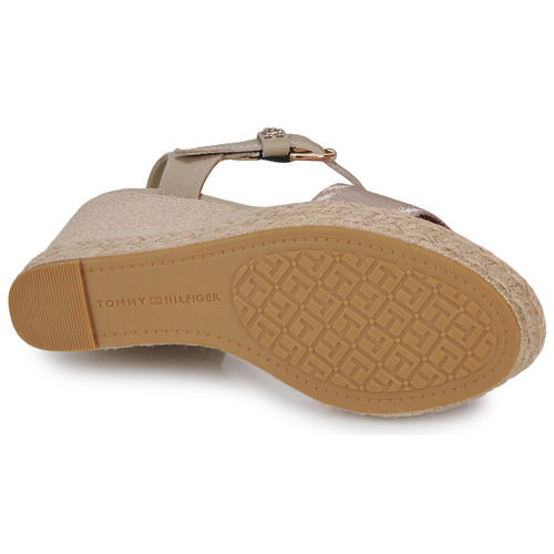 Tommy Hilfiger - SEASONAL WEBBING WEDGE Beige