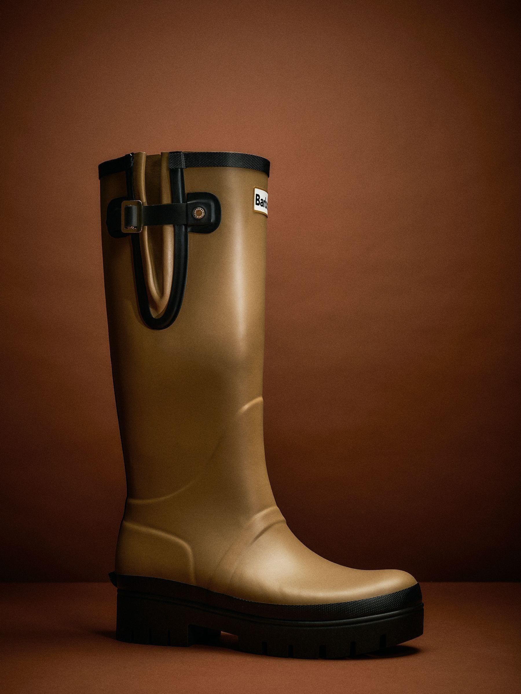 Licht beige - Barbour® Leighton Tall Wellington Boots