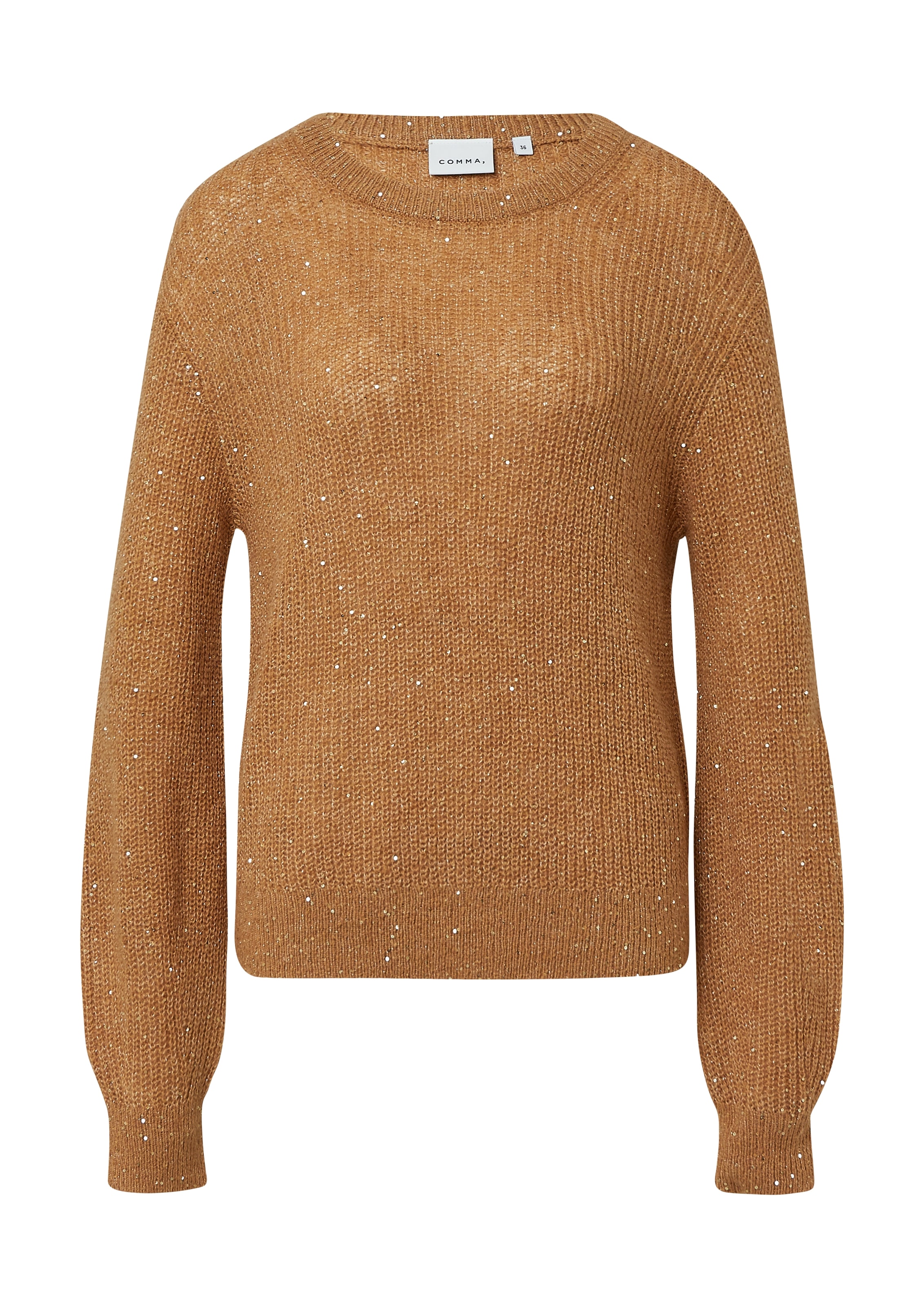 Comma Strickpullover , mit Glitzer-Details