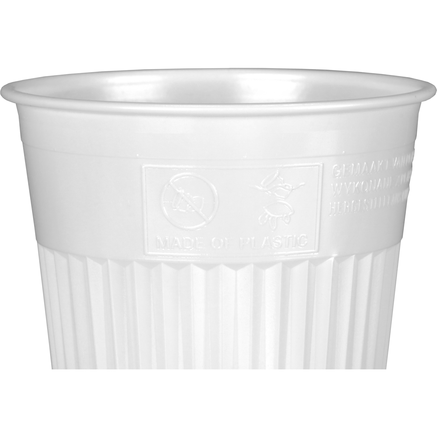 Automaatbeker, PS, 180ml, wit