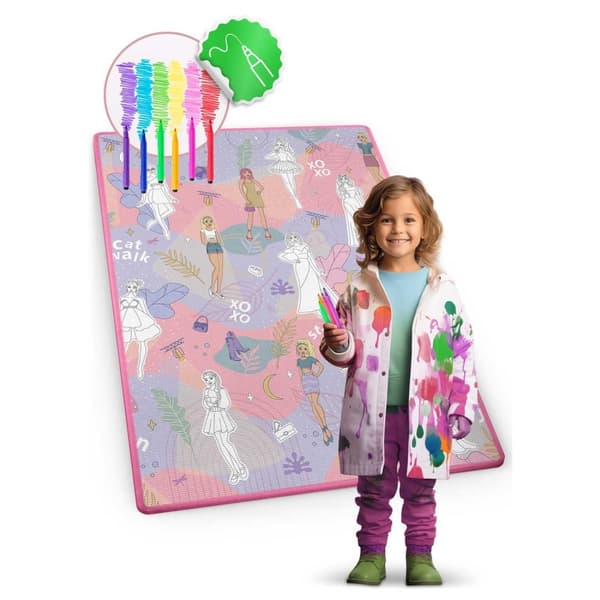 Fargerik og rullbar skummatte for barn, 120 x 90 x 0,3 cm - Ricokids RK-344
