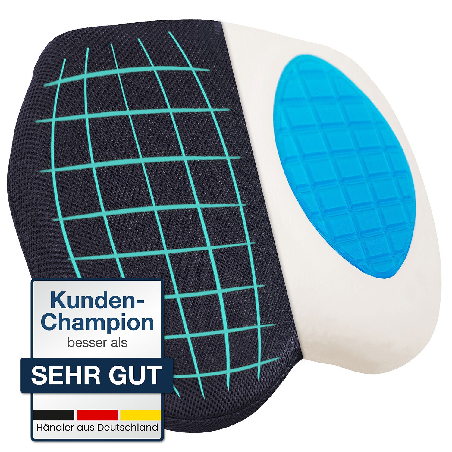 aktivshop Steißbein-Druckentlastungs-Sitzkissen aktiv mit Gel