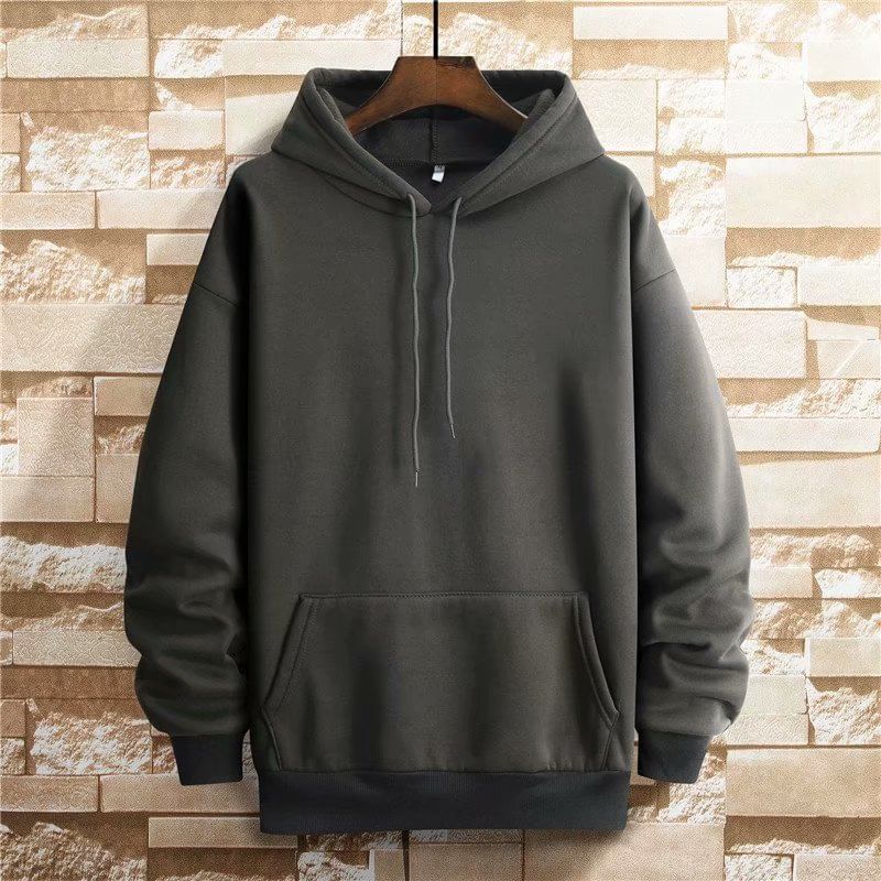 Acrius - Effen hoodie met kangoeroezak