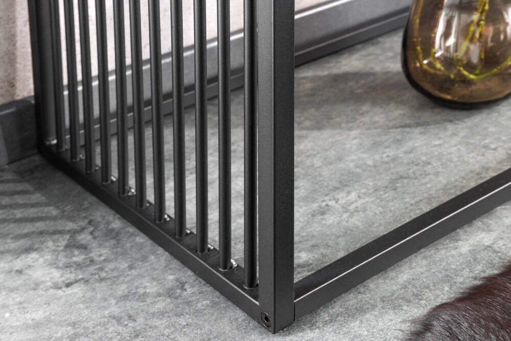 riess-ambiente Konsolentisch ARCHITECTURE - 120cm schwarz Wildeiche Rauchglas
