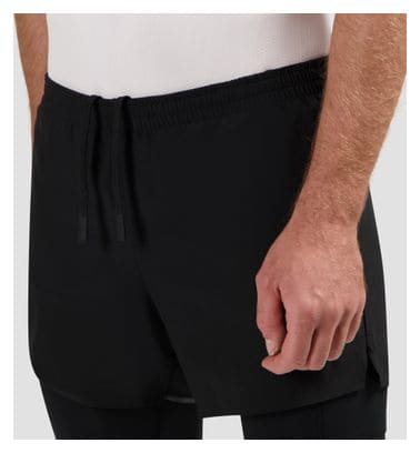Short 2-en-1 De Running Rogelli Distance Noir Homme