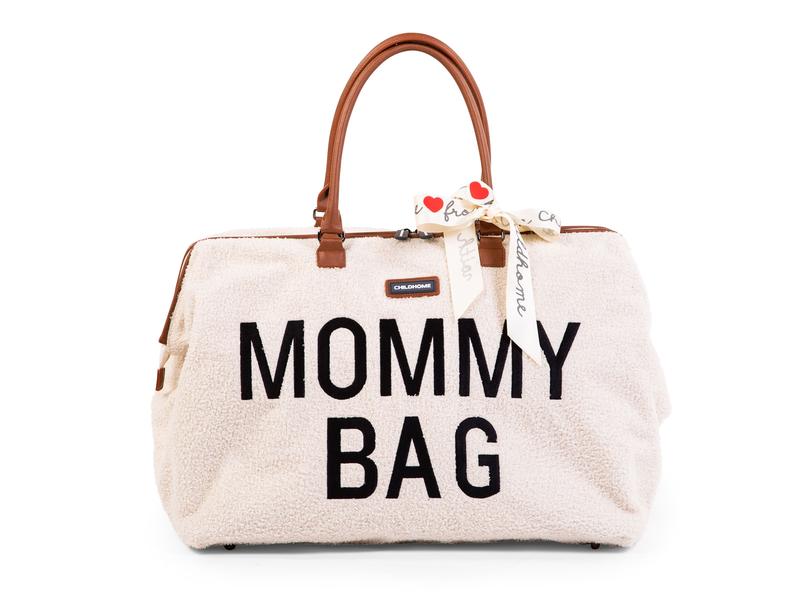 Childhome Wickeltasche Mommy Bag Altweiss Wickeltasche Teddy Altweiss