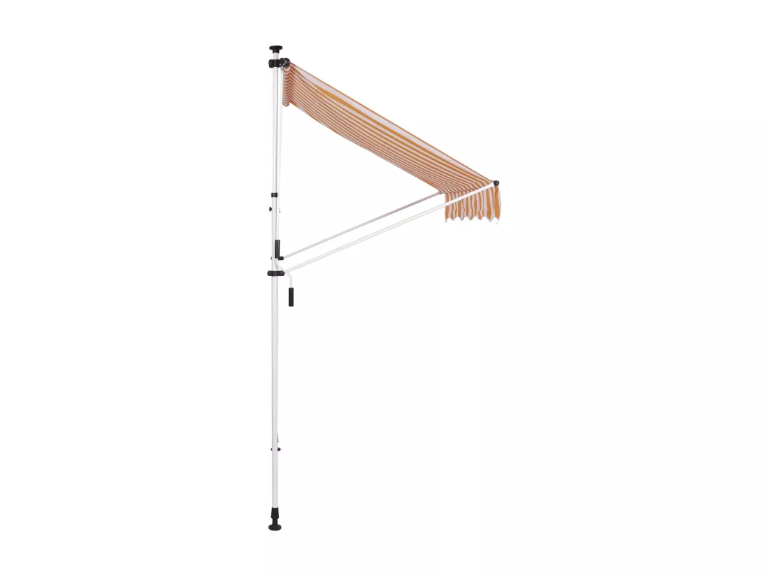 Store banne terrasse auvent blanche 300 x 120 x 200 cm 10_0002970