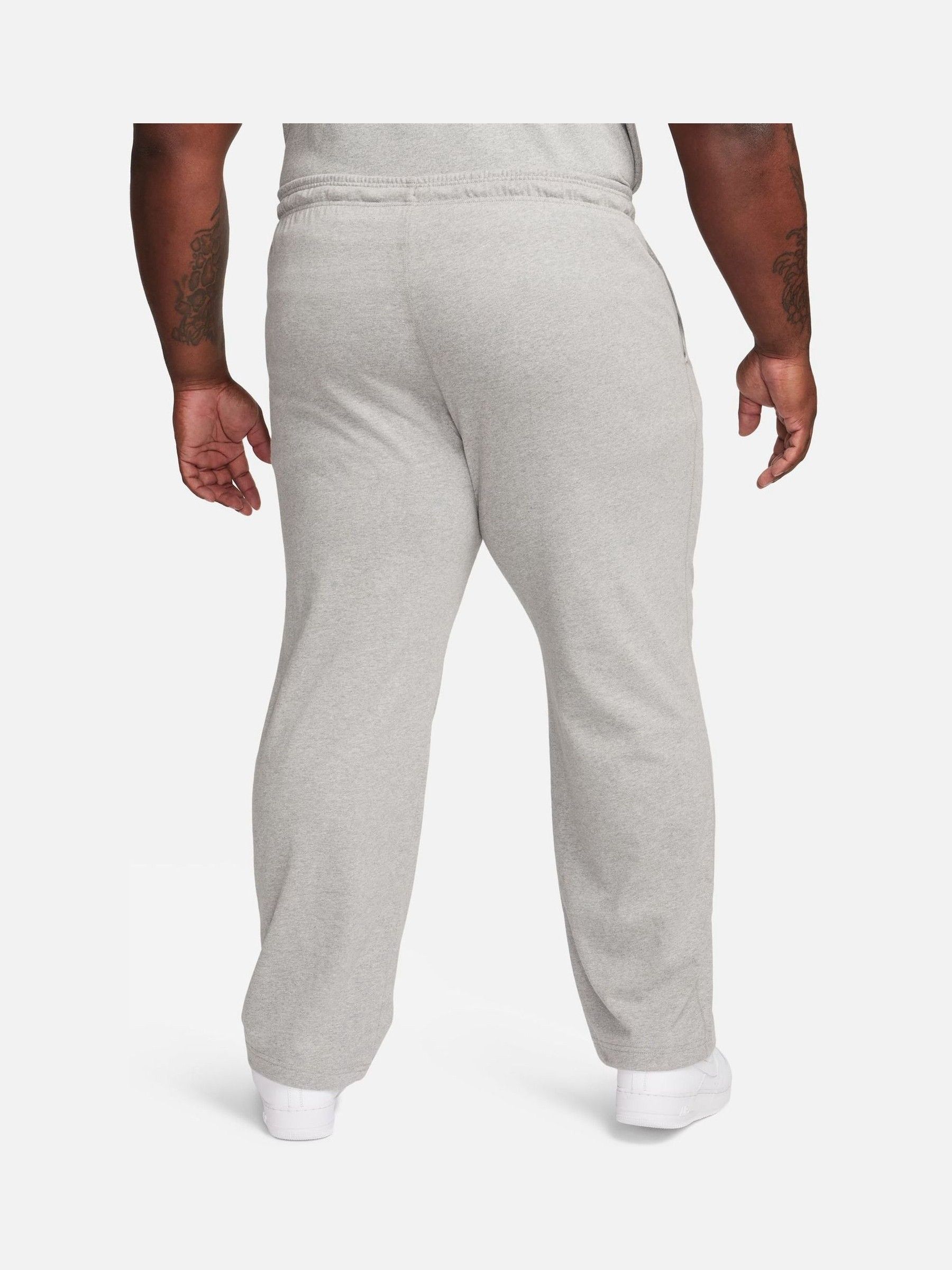 Grijs - Nike Sportkleding Club gebreide joggingbroek met open zoom van 100% katoen