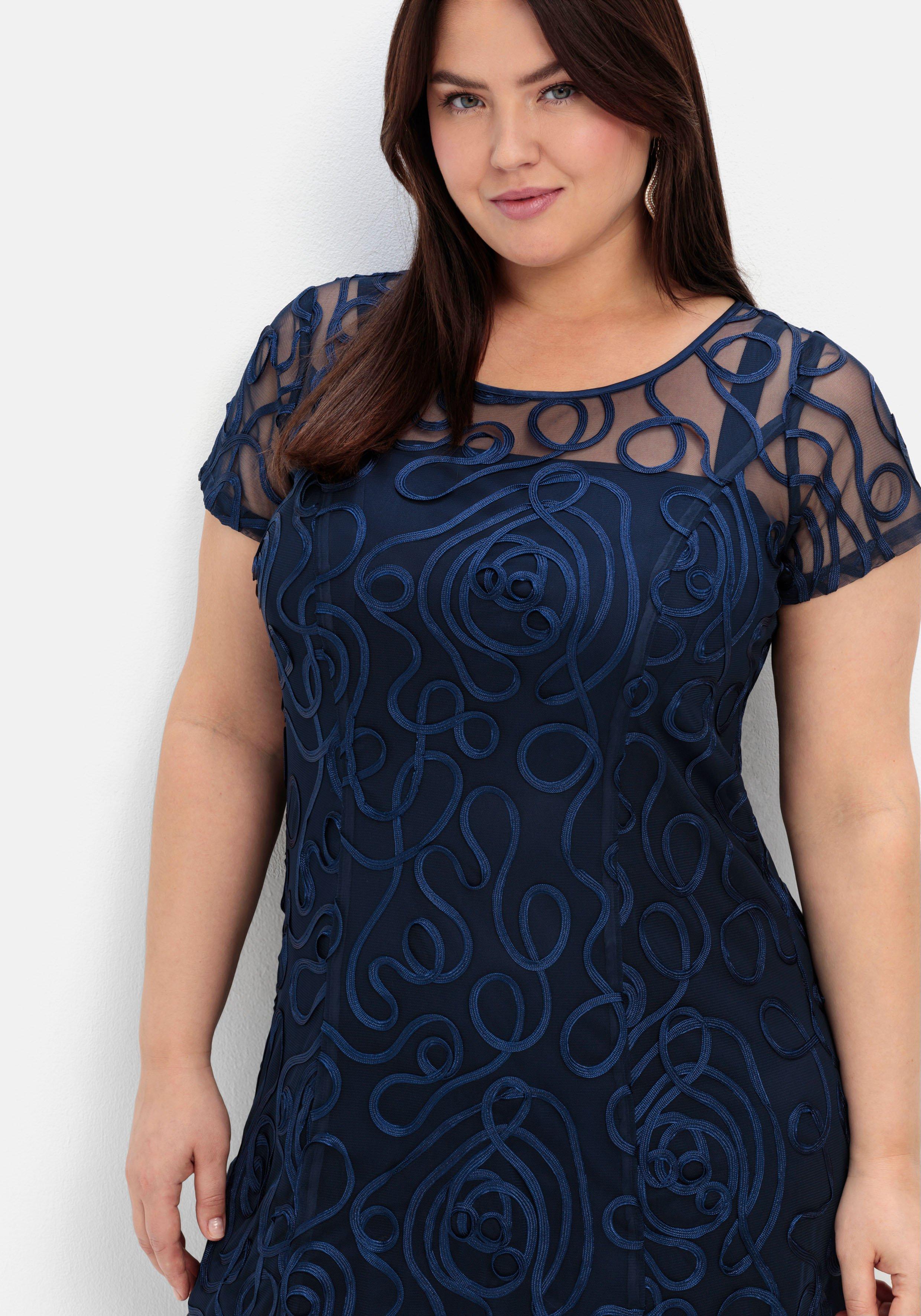 Cocktailkleid mit Zierborten