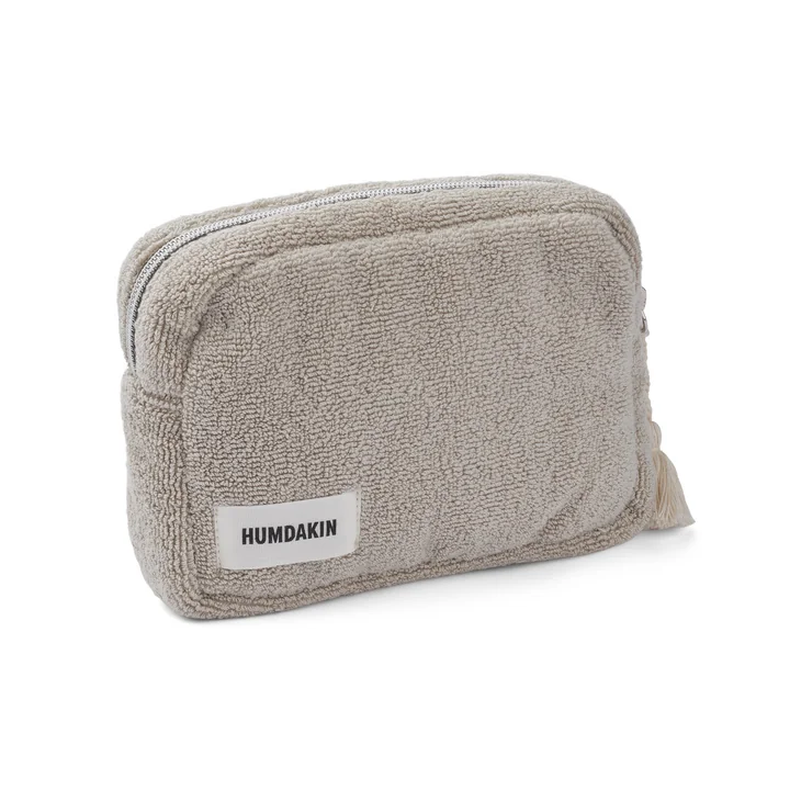 Humdakin - Kosmetiktasche aus Frottee, light stone